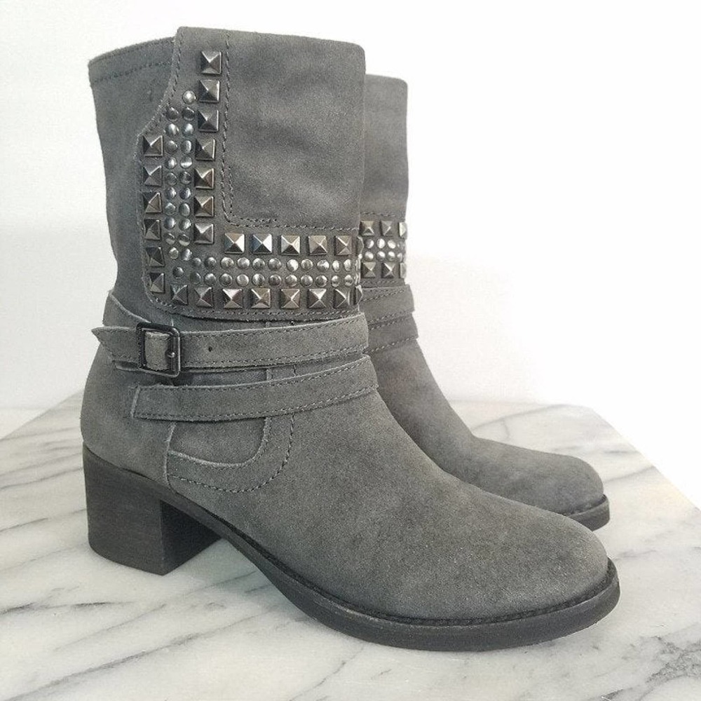 Vince Camuto Donato Suede Stud Booties